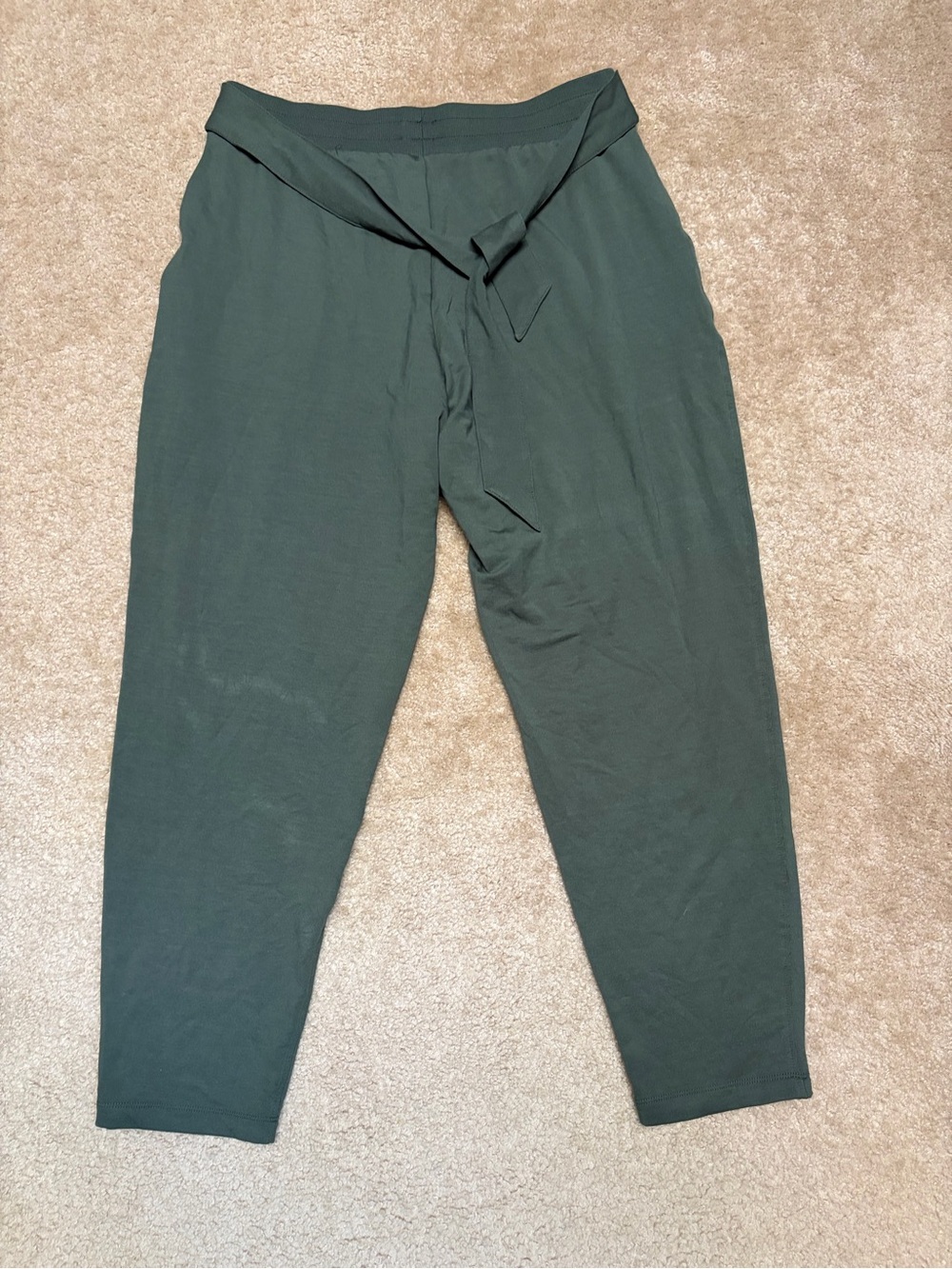 summersalt Olive Green High-Rise Tie Waist Joggers
